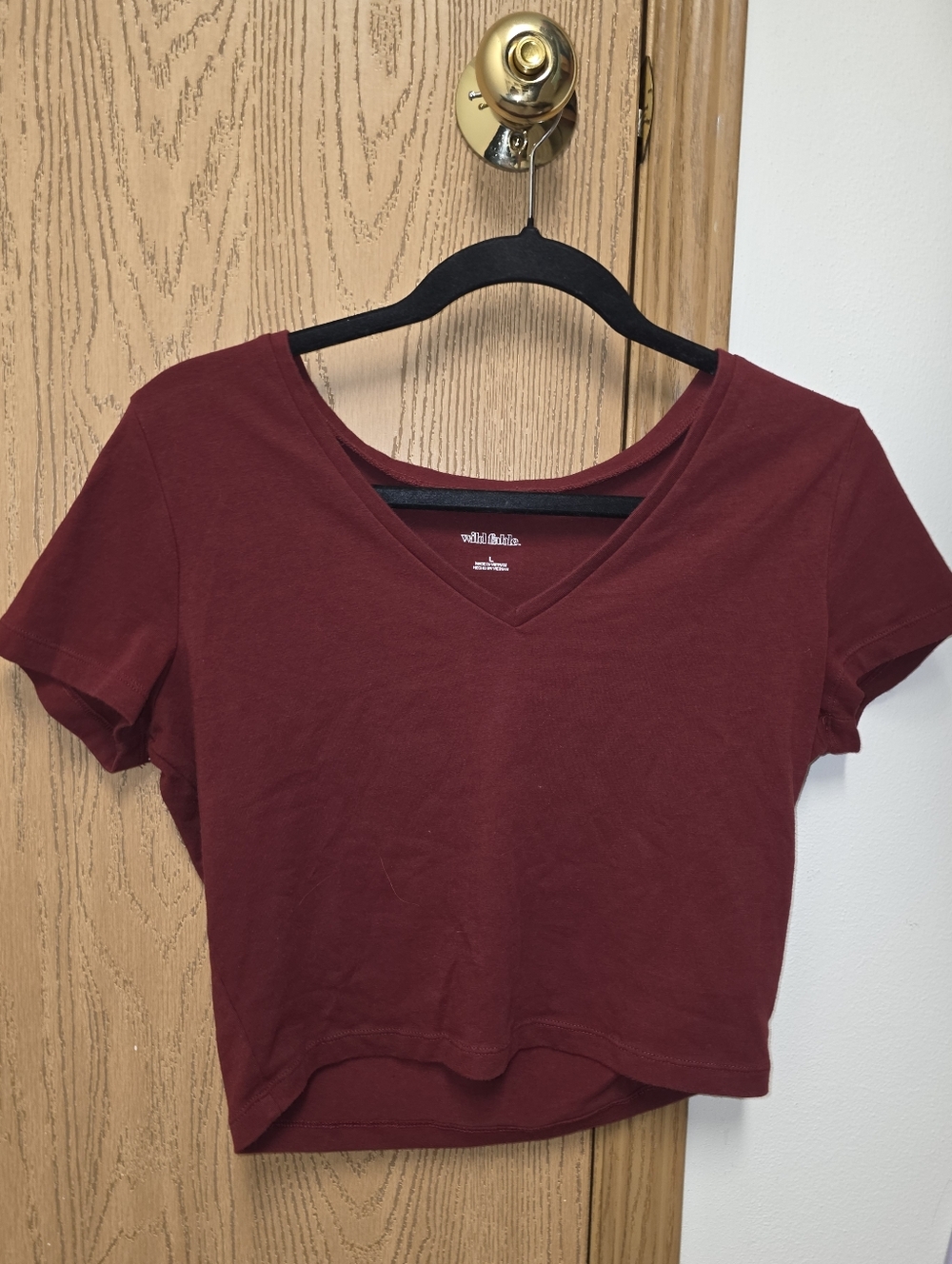 Maroon crop top